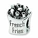 Sterling Silver Reflections French Fries Bead (4mm