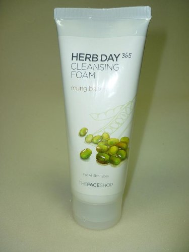 The Face Shop Herb Day Cleansing Cleansing Foam (Mung Beans) 170ml /Made in Korea