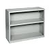 Edsal EBC30GY 36-Inch Wide by 13-Inch Deep by 29-Inch High Two-Shelf Book Case, Light Grey