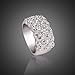 Fashion Plaza Ring Cz Use Austrian Crystal Engagement Wedding Bride Ring R238