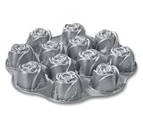 Nordic Ware Cast Aluminum Sweetheart Rose Muffin Pan