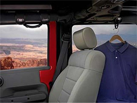 Mopar Jeep Wrangler Grab Handle and Coat Hook Top