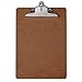 Saunders US-Works 05612 Recycled Hardboard Clipboard - Brown, Letter Size Writing Board with High Capacity Clip
