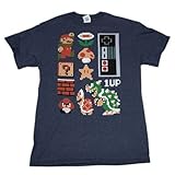 スーパーマリオ キャラ＆コントローラー Ｔシャツ Lサイズ ［並行輸入品］