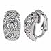 Classy Sterling Silver Simulated Diamond CZ Open title=