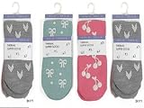 4 Pairs girls Thermal Slipper Socks size 6-8