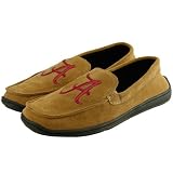 Alabama Crimson Tide Men's Brown Suede Slippers