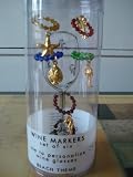 Wine Markers Set of Six 6 Beach Theme Use to Personalize Wine Glasses