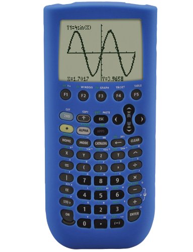 Guerrilla Blue Silicone Case For Texas Instruments TI 89 Titanium Graphing Calculator On Sale