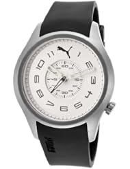 Womens Light Silver Dial Black rubber