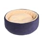 JLA Faux Suede Kitty Kup, Blue (16" x 16")