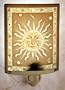 Mr Sun Lithophane Porcelain Curved Night Light