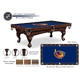 8' Licensed Logo Pool Table Leg Style: Bridgeport, Finish: Brandywine, Team: Atlanta Thrashers