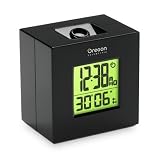 Oregon Scientific RMR383HGA-BK Wireless Indoor/Outdoor Thermometer with Self-Setting Atomic Clock