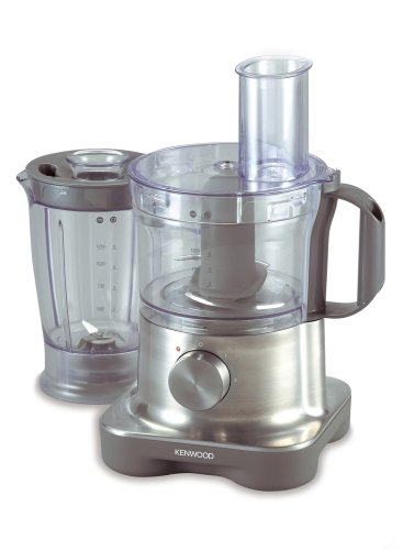 Kenwood FP 250 Kompaktküchenmaschine silber / grau Vollmetall Gehäuse diverses Zubehör 750 Watt