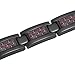 Willis Judd Men's Titanium Magnetic Black Bracelet Red Carbon Fiber Adjustable