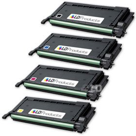 LD Â© 4 Samsung Compatible CLP600 toners 1Bk,C,M,Y