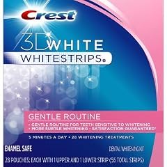 Crest Whitestrips 3D White Gentle Routine, 56 Streifen, 5 minute treatment, White Strips, Zahnaufhellung, Bleaching, 28 tage, Neu fur 2011