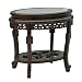 EXP Antique Style Coffee/Sofa Table Marble Top Intricate Hand-carved Trim