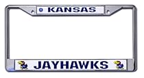 Kansas Jayhawks Chrome License Plate Frame

