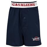 NBA Cleveland Cavaliers Youth Navy Blue Solid Banded Boxer Shorts (Large)