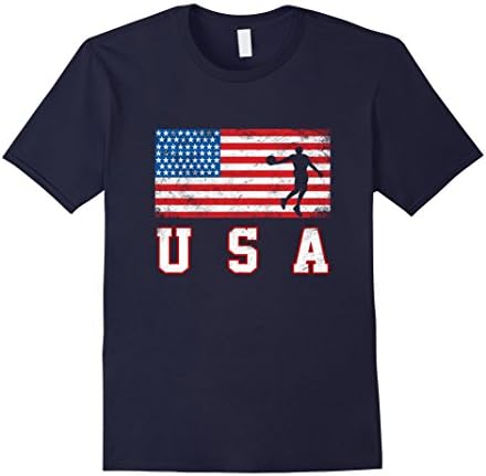 Men's American Basketball Cheer Jersey Shirt 2016 Large Navy