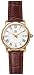 ESQ by Movado Men's Filmore Gold-Plated Brown Genuine Leather Watch #07301023