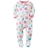 カーターズ ロンパース carter's キッズサイズ 女の子用白ドーナツ大好きフリース足つきカバーオール (8years(130-137cm)) [並行輸入品]