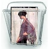 Spectrum 38970 Double Wire Wall Mount Magazine Rack, Chrome