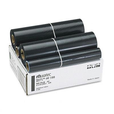 Muratec Pf155 Thermal Transfer Fax Film Rolls Fits F60 F65 /More Black 2 Pack 700 Page-Yield