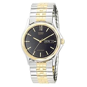 Citizen Mens Two-Tone Stainless Steel Watch #AJ0404-91E by Citizen