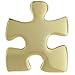Gold Puzzle Piece Lapel Pin,1 Piece
