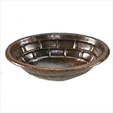 Premier Oval Stone Self Rimming Hammered Copper Sink LO19RBKDB