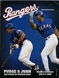 2002 Texas Rangers Souvenir Program Baltimore Orioles