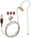 Shure MX153C/O-TQG Omnidirectional Earset Headworn Microphone, Cocoa