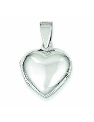 Genuine .925 Sterling Silver Domed Heart Locket 2.7 Grams. 100% Satisfaction Guaranteed.