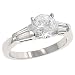Tapered Baguette Diamond Engagement Ring.34cttw (cz ct