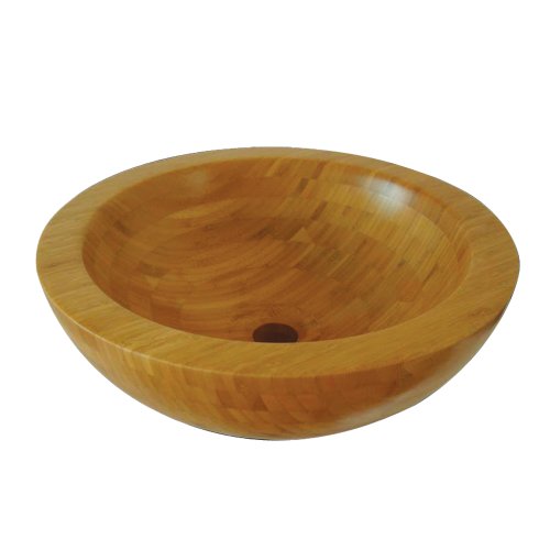 Yosemite Home Decor SHEA Natural Bamboo Topmount Round Vessel