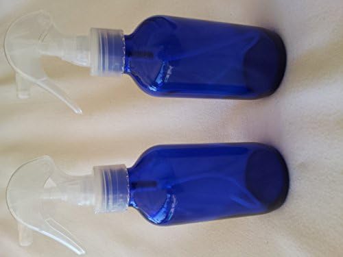 TWO 4oz Blue Glass Spray Bottles with Clear Sprayers 4 oz glass spray bottle perfect to spray oil water solutions of Doterra Wild orange Malacca Peppermint On gaurd Basil Bergamot  Cassia Cinnamon Clary Sage Clove Coriander Cypress Eucalyptus Frankincense Ginger Grapefruit Lavender lemon Lemongrass Lime Marjoram Melaleuca                Melissa Myrrh Oregano Patchouli Peppermint Roman Chamomile sandalwood Thyme Vetiver White Fir Wintergreen Ylang Ylang Blend AromaTouch Balance Breathe Citrus Bliss Deep Blue Clear Skin DigestZen Elevation PastTense Purify Serenity Slim &amp; Sassy TerraShield Essential Oil
