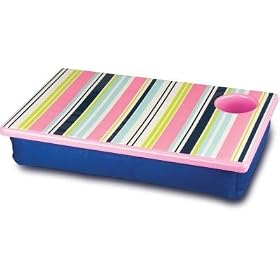 Lap Desk -Navy Stripes by Satinbox