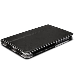 Acase PU レザーケース for Google Nexus 7 ブラック (スタンド機能付)