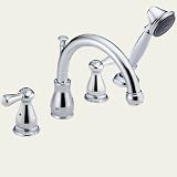 Delta Faucet T4769-LHP/H678/DR4707 Orleans Deck Mount With Handshower Whirlpool Faucet - Chrome