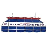 NHL Columbus Blue Jackets Stained Glass 40 inch Lighting Fix - Game Room Products Tiffany Lamps NHL - Hockey