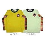 【SiShuNon/Kiccoly】袖下切替ワッペンTシャツ キッコリー ワッペン 長袖Tシャツ 80 6 イエロー