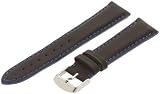 Hadley-Roma Men's MSM893RF-200 20-mm Blue Colored Stitched Leather Watch Strap