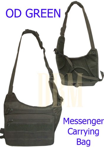 Molle Tactical Messenger Shoulder Carrying Bag OD Green