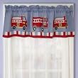 Cotton Fire Truck Valance