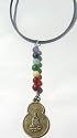 Handmade Chakra Buddha Gemstone Metaphysical Spiritual Cord Necklace