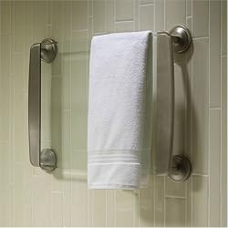 Thermique 37" Wall Mounted Heated Glass Towel Warmer - Brushed Nickel
