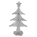 Glitter Tin Tree - Silver (14")